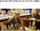 무한리필 음식점에서 맥주 200병 마신 남자